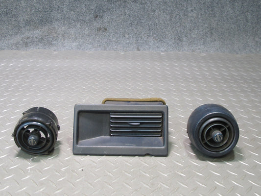 85-89 Toyota MR2 AW15 Set of 3 Dash Left Right Center Air Vent Trim Blue OEM