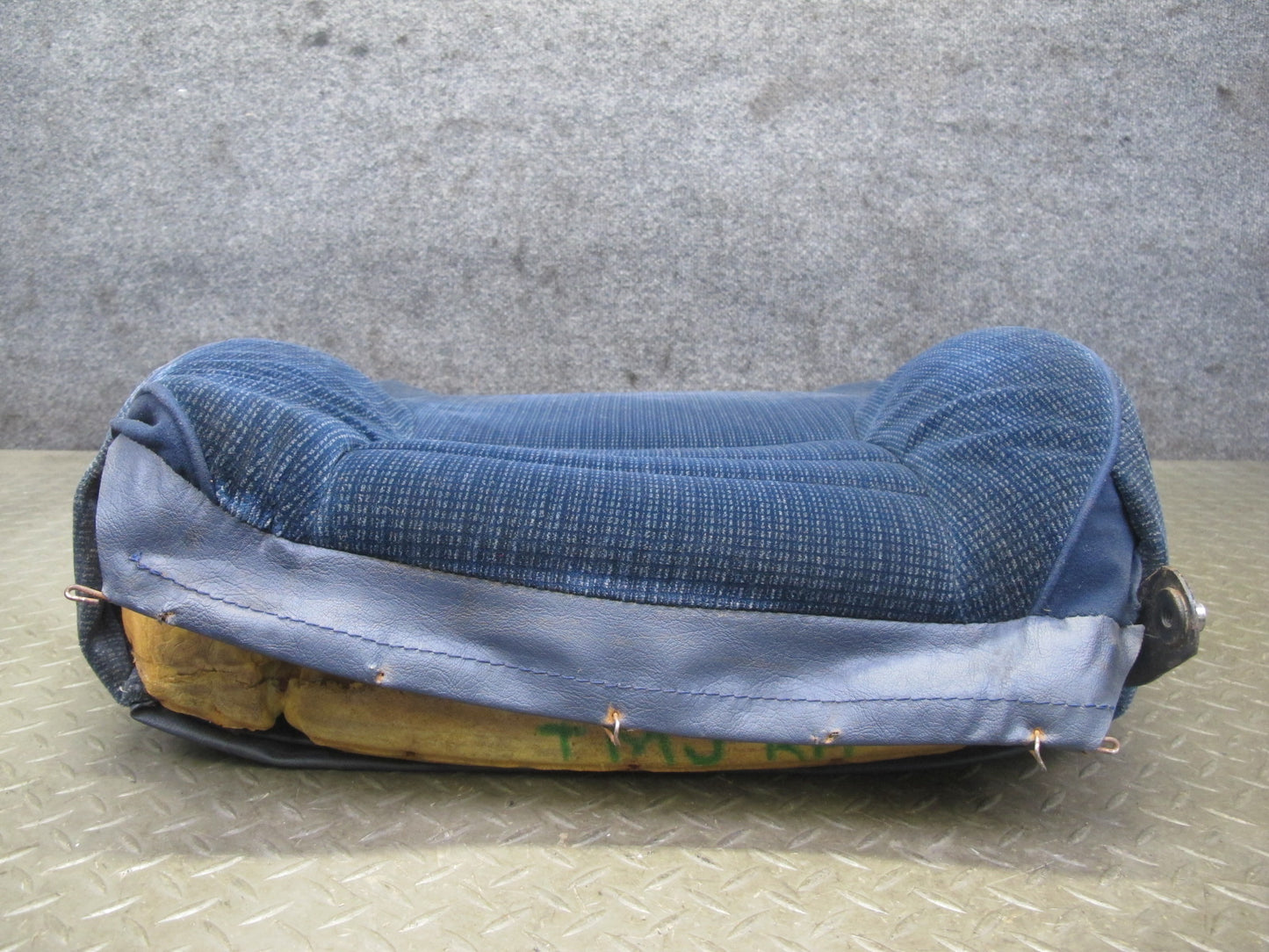 85-89 Toyota MR2 AW15 Front Right Velour Seat Backrest Upper Cushion Blue OEM