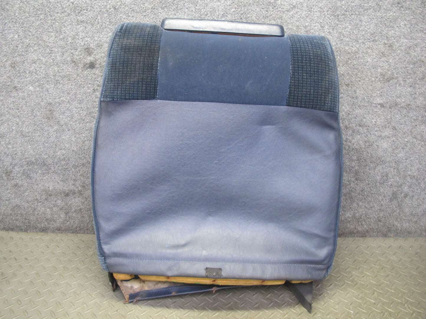 85-89 Toyota MR2 AW15 Front Right Velour Seat Backrest Upper Cushion Blue OEM