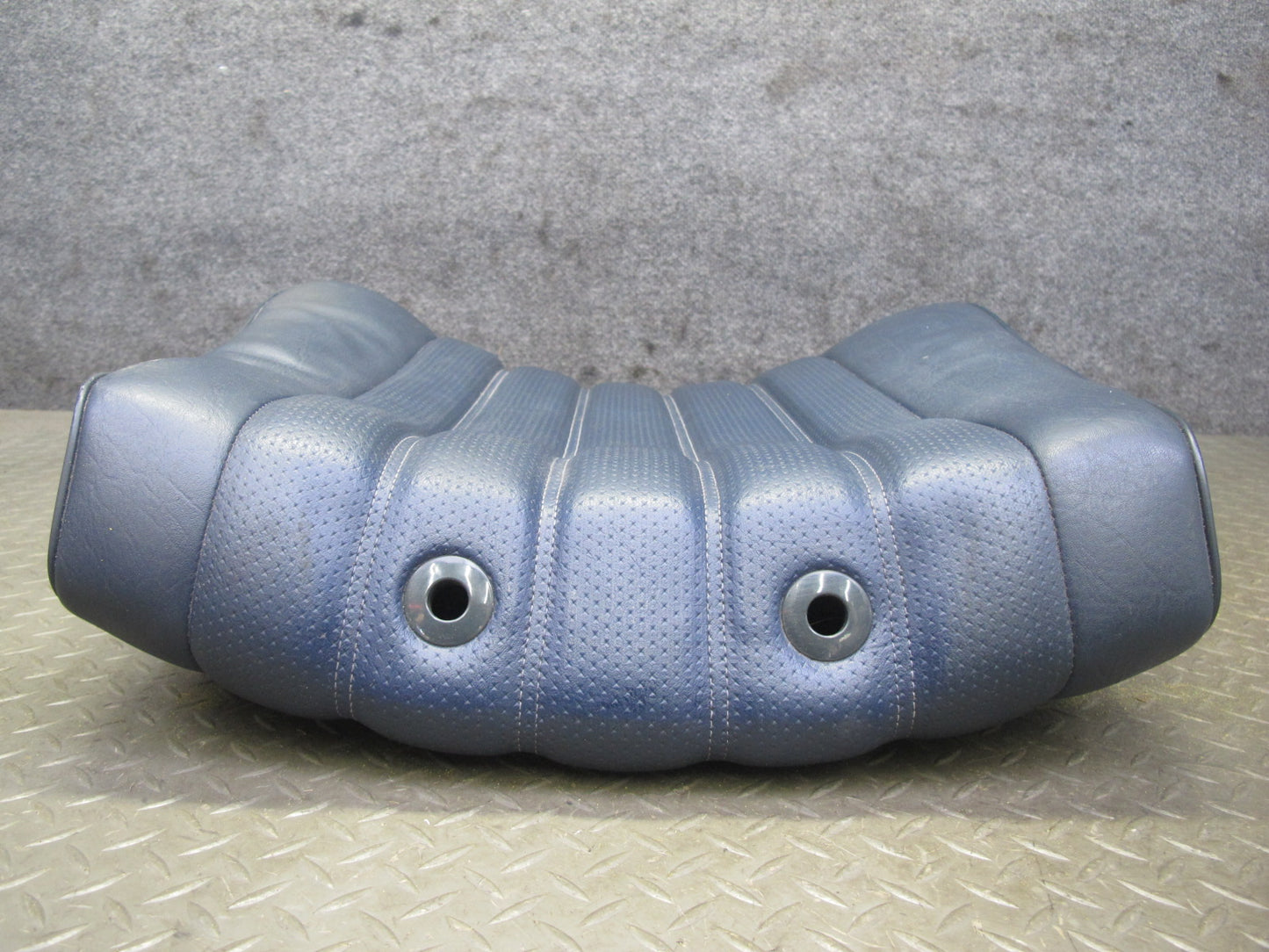 82-83 Mercedes W123 240D Front Righ Seat Upper Leather Cushion Blue OEM