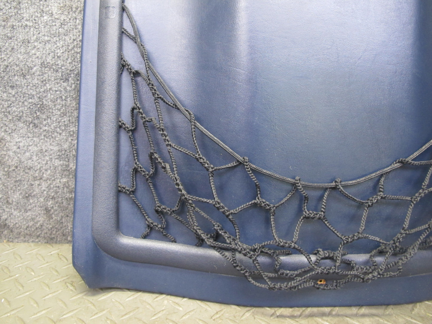 82-85 Mercedes W123 300D 240D Front Right Seat Back Trim Cover Panel Blue OEM