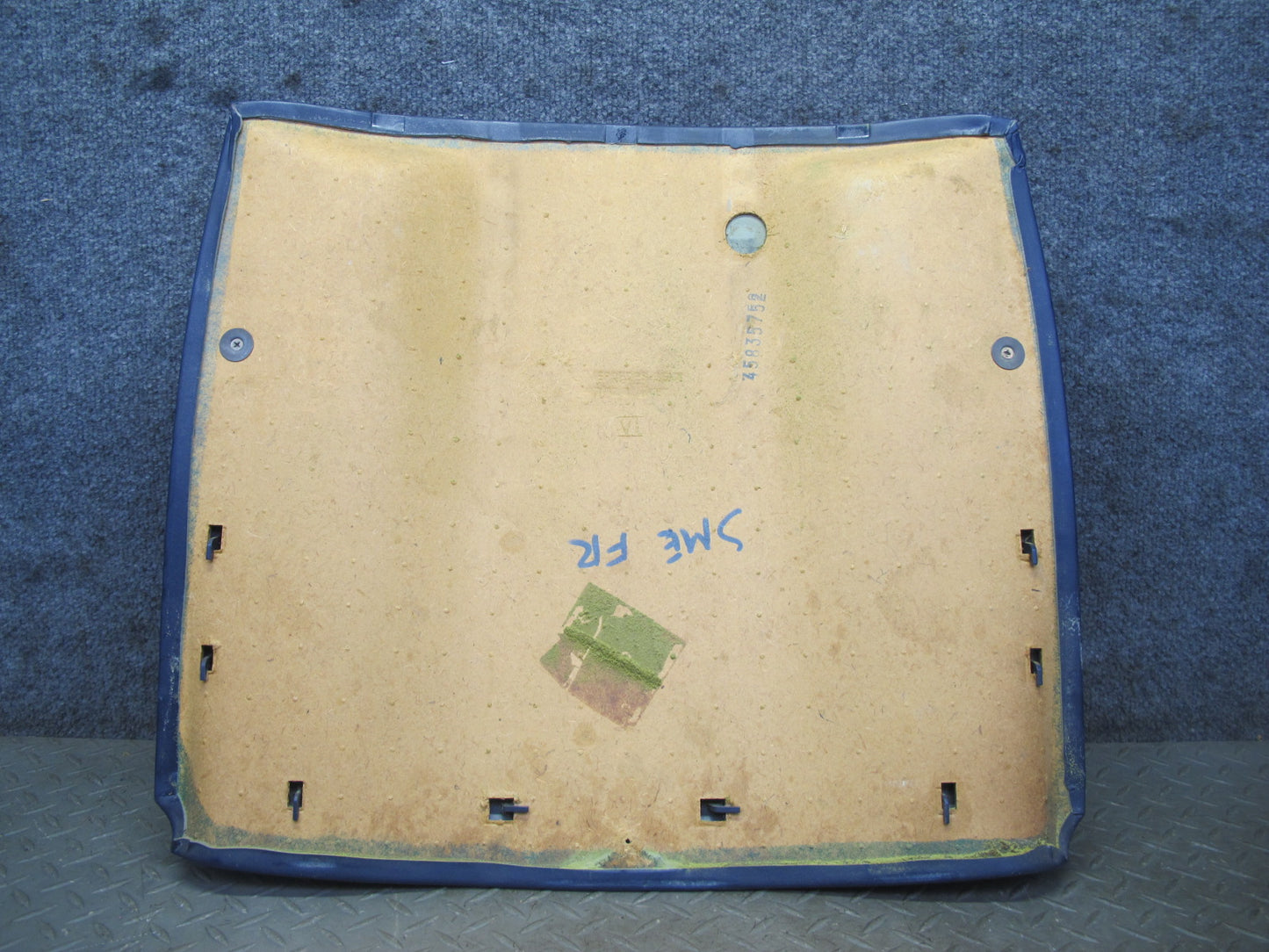 82-85 Mercedes W123 300D 240D Front Right Seat Back Trim Cover Panel Blue OEM