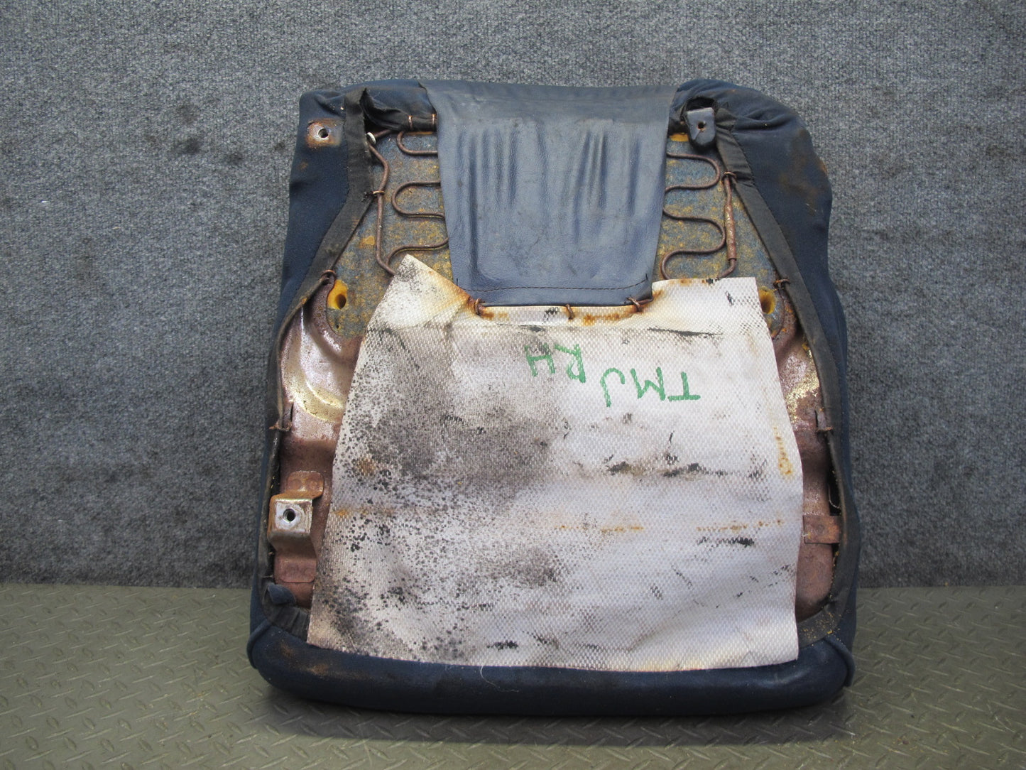 85-89 Toyota MR2 AW15 Front Right Velour Seat Lower Bottom Cushion Blue OEM