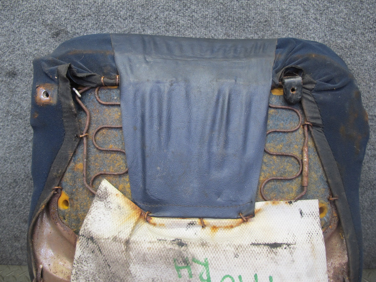 85-89 Toyota MR2 AW15 Front Right Velour Seat Lower Bottom Cushion Blue OEM