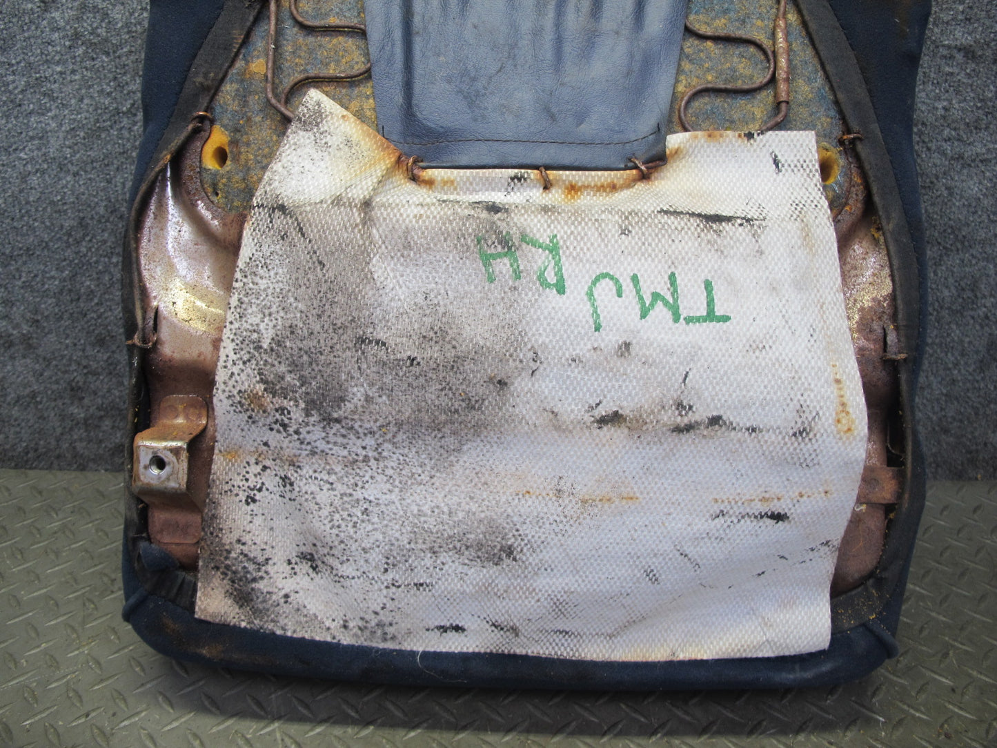 85-89 Toyota MR2 AW15 Front Right Velour Seat Lower Bottom Cushion Blue OEM