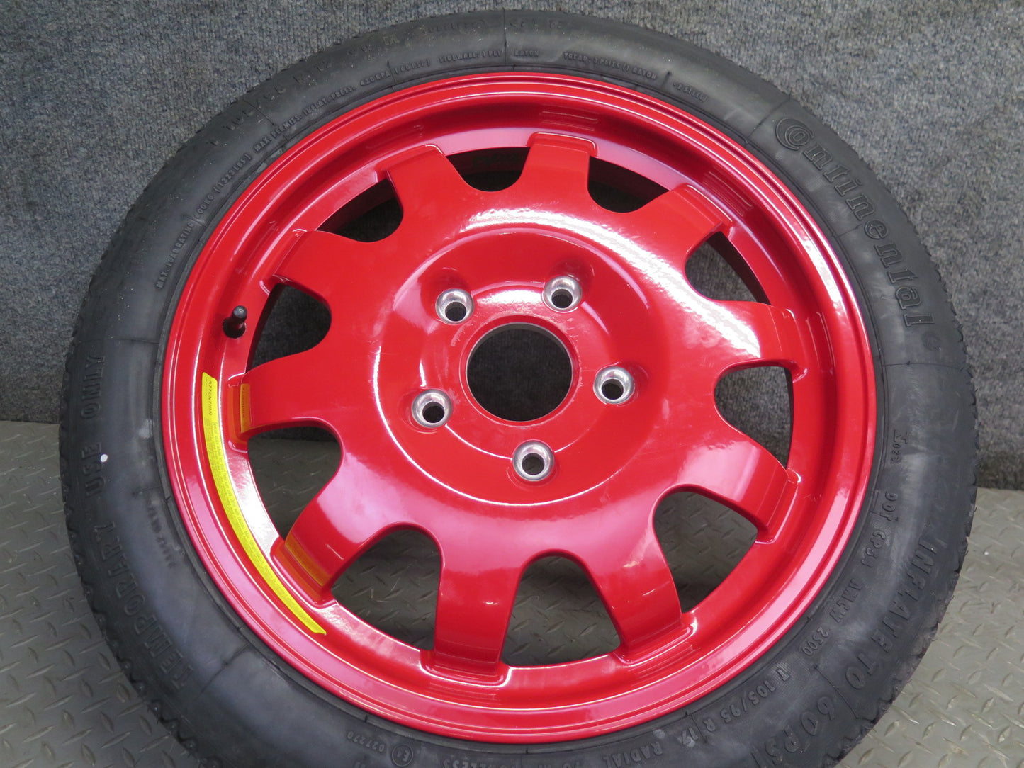 97-04 Porsche Boxster 986 Emergency Spare Tire Wheel 17x3.5 ET19 Conti 105/95