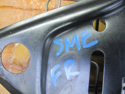 82-83 Mercedes W123 240D Front Right Seat Lower Leather Cushion Blue w Frame OEM