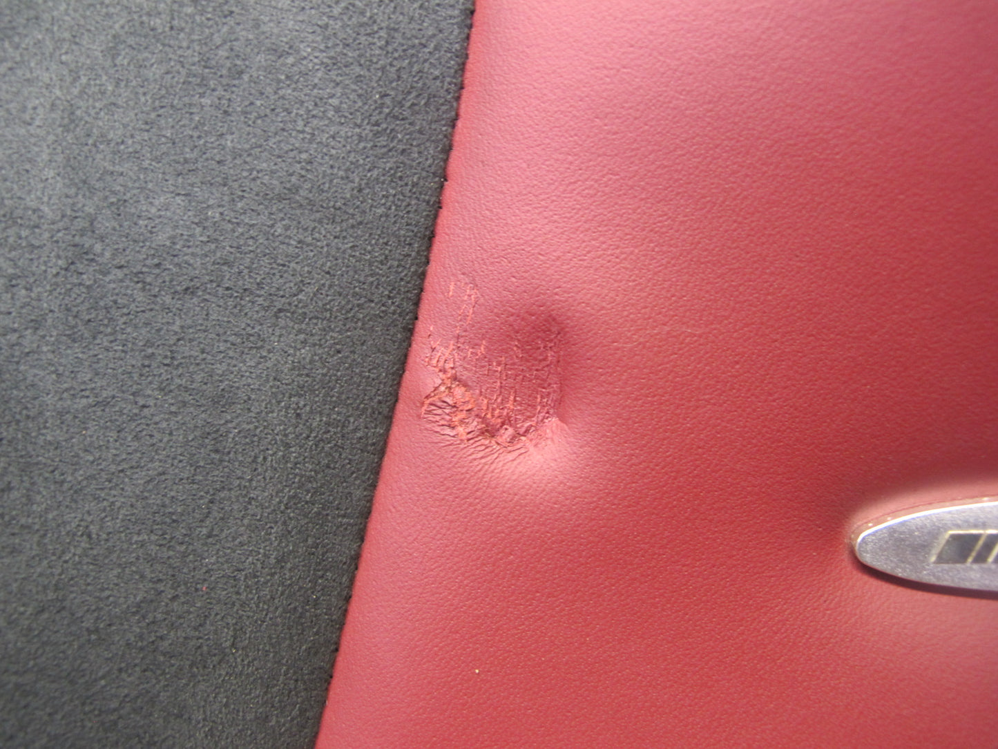 05-06 Mercedes R171 SLK55 AMG Front Right Leather Seat Upper Cushion RED 70k OEM