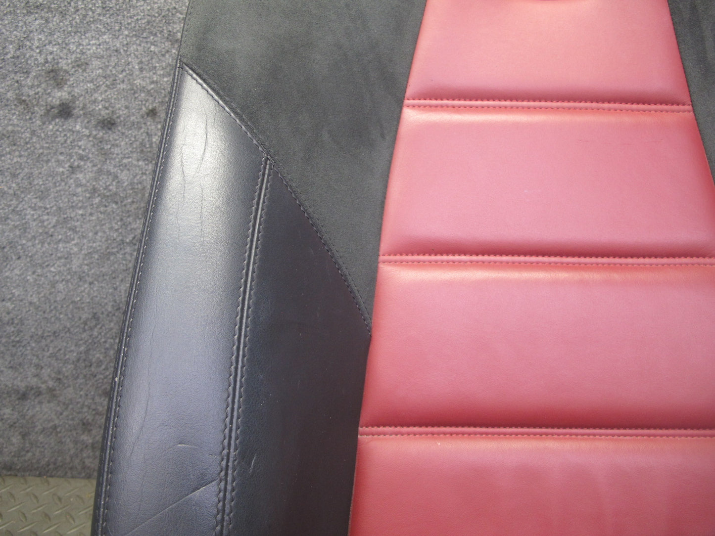 05-06 Mercedes R171 SLK55 AMG Front Right Leather Seat Upper Cushion RED 70k OEM