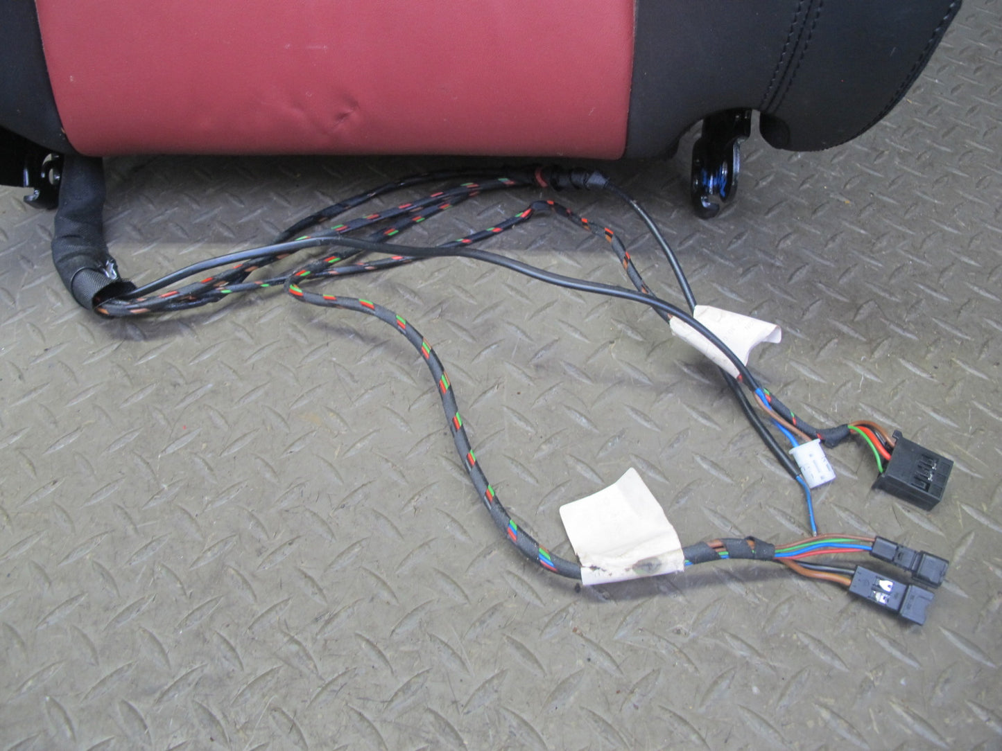 05-06 Mercedes R171 SLK55 AMG Front Right Leather Seat Upper Cushion RED 70k OEM