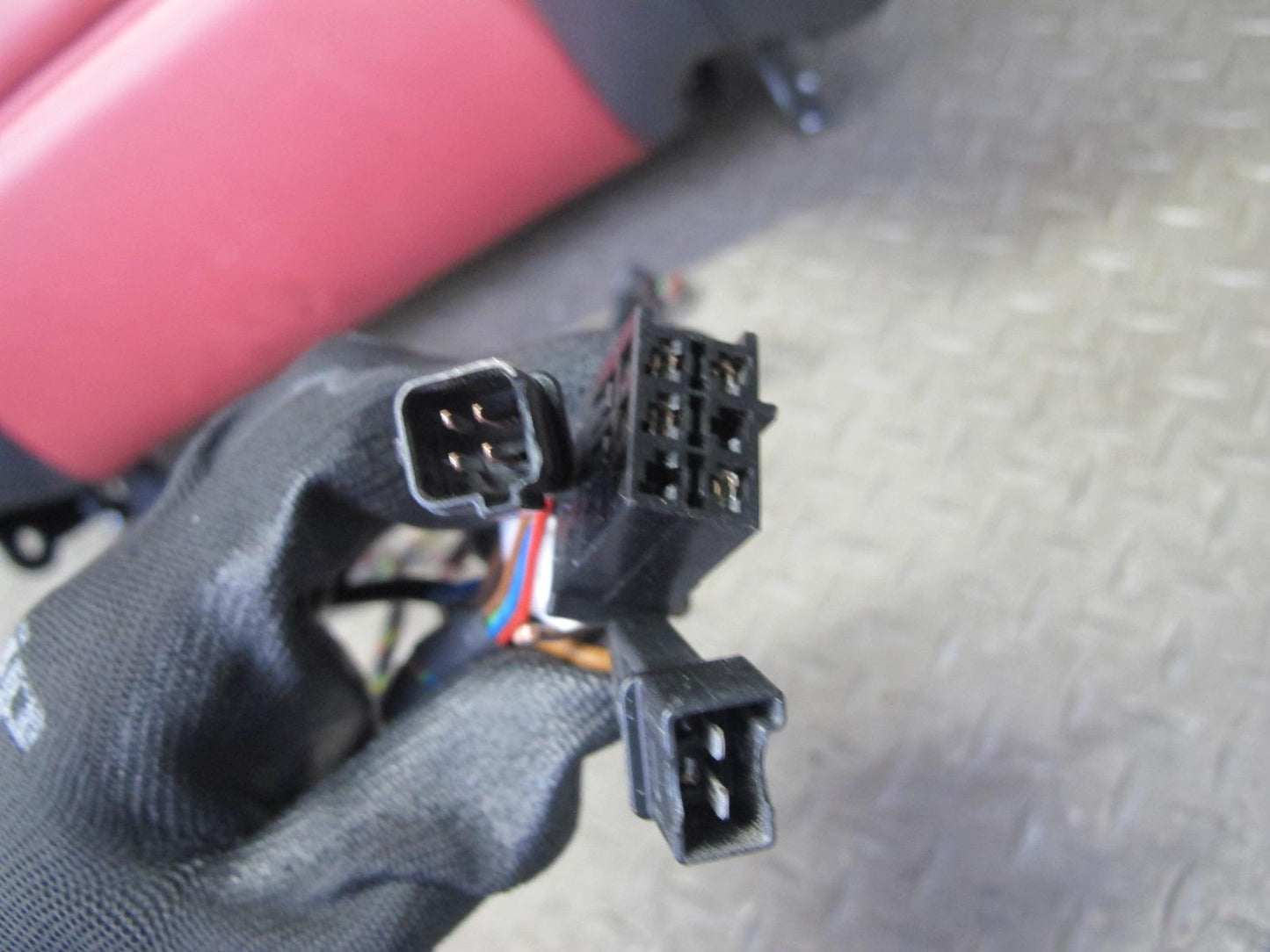 05-06 Mercedes R171 SLK55 AMG Front Right Leather Seat Upper Cushion RED 70k OEM