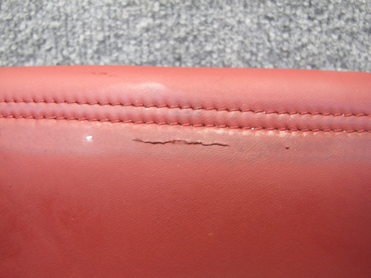 05-06 Mercedes R171 SLK55 AMG Front Left Leather Seat Lower Cushion RED OEM