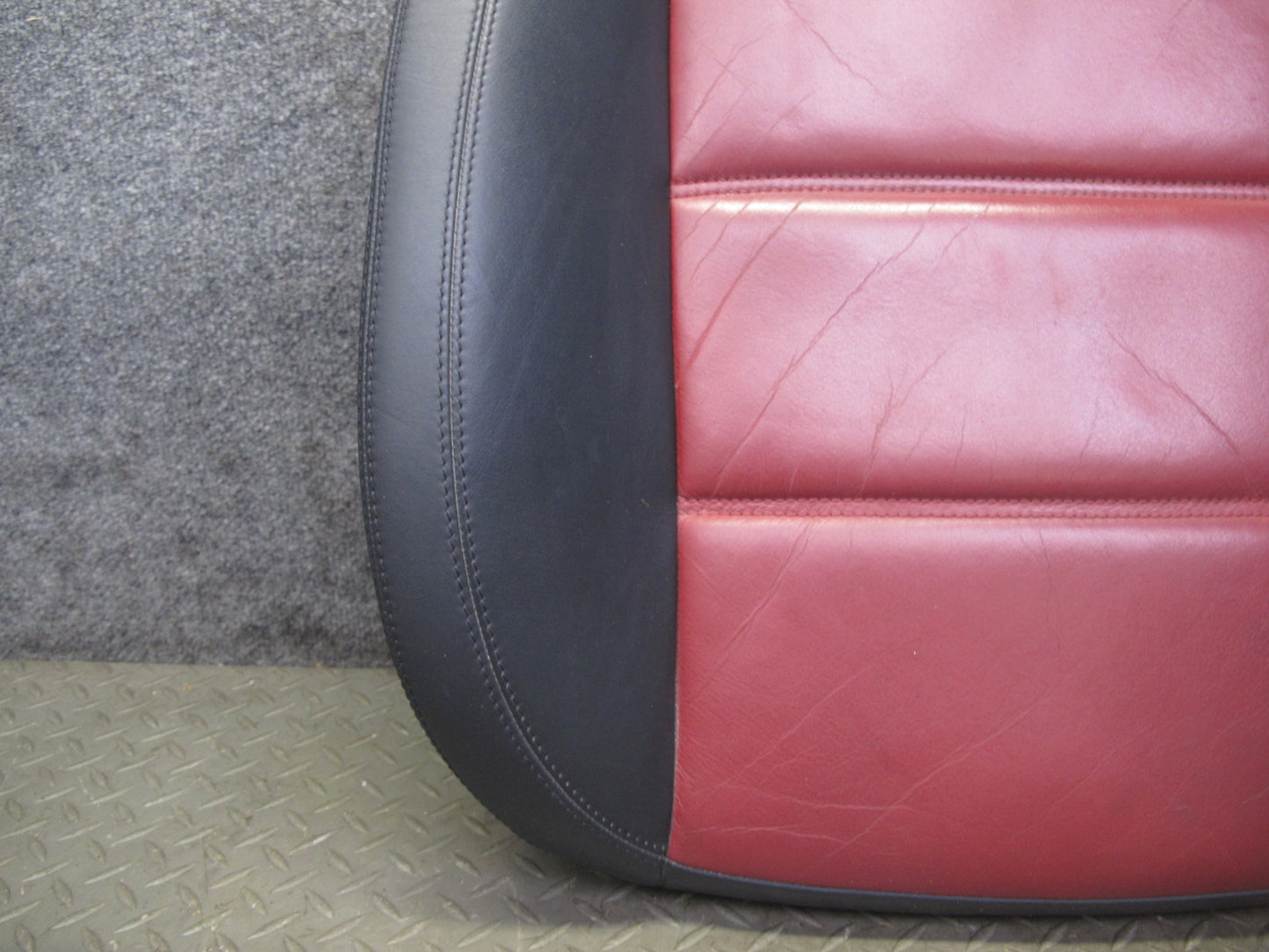 05-06 Mercedes R171 SLK55 AMG Front Left Leather Seat Lower Cushion RED OEM