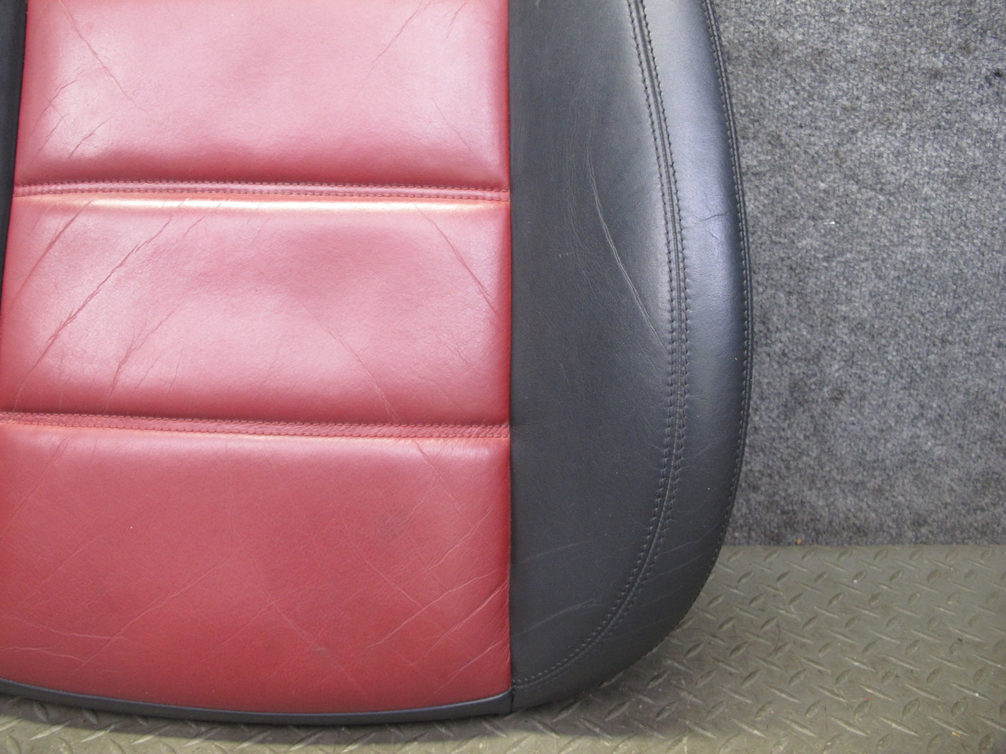 05-06 Mercedes R171 SLK55 AMG Front Left Leather Seat Lower Cushion RED OEM