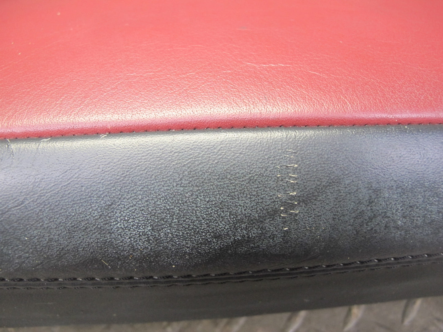 05-06 Mercedes R171 SLK55 AMG Front Right Leather Seat Lower Cushion RED OEM