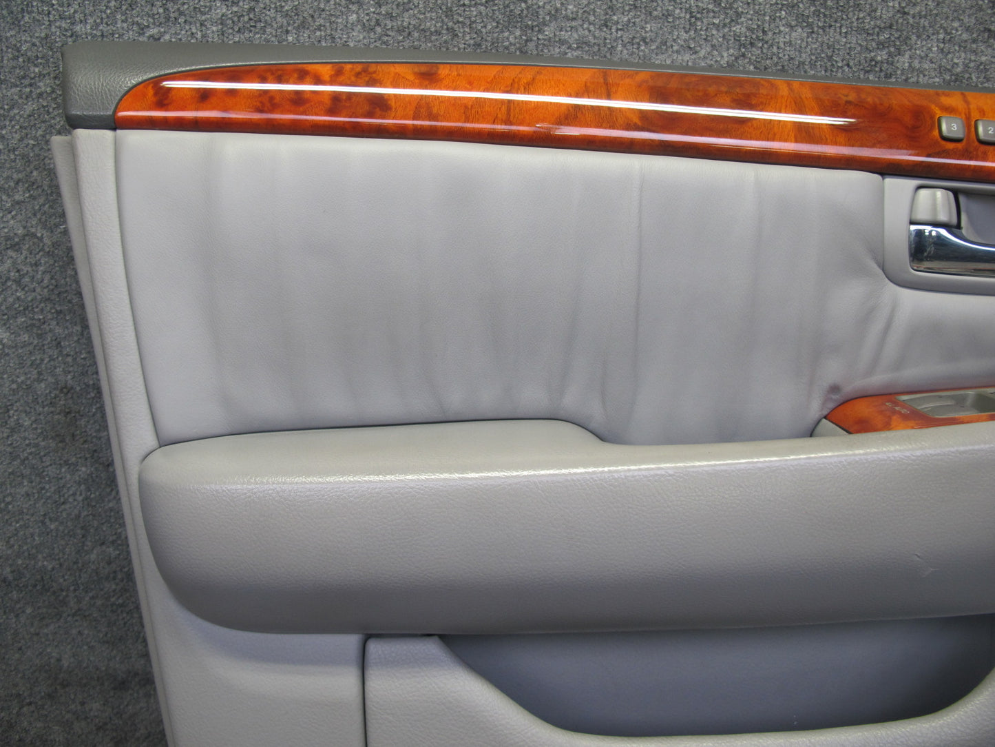 04-06 Lexus UCF30L LS430 Set of 2 Front Door Interior Trim Cover Panel Ash OEM