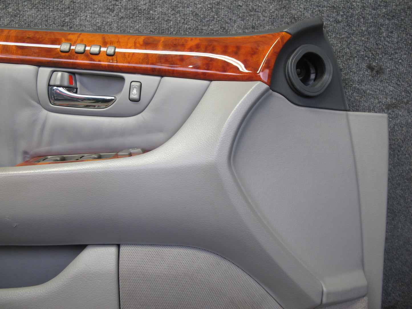 04-06 Lexus UCF30L LS430 Set of 2 Front Door Interior Trim Cover Panel Ash OEM