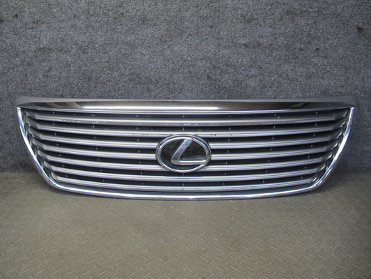 04-06 Lexus UCF30L LS430 Front Upper Hood Chrome Grille w Emblem OEM