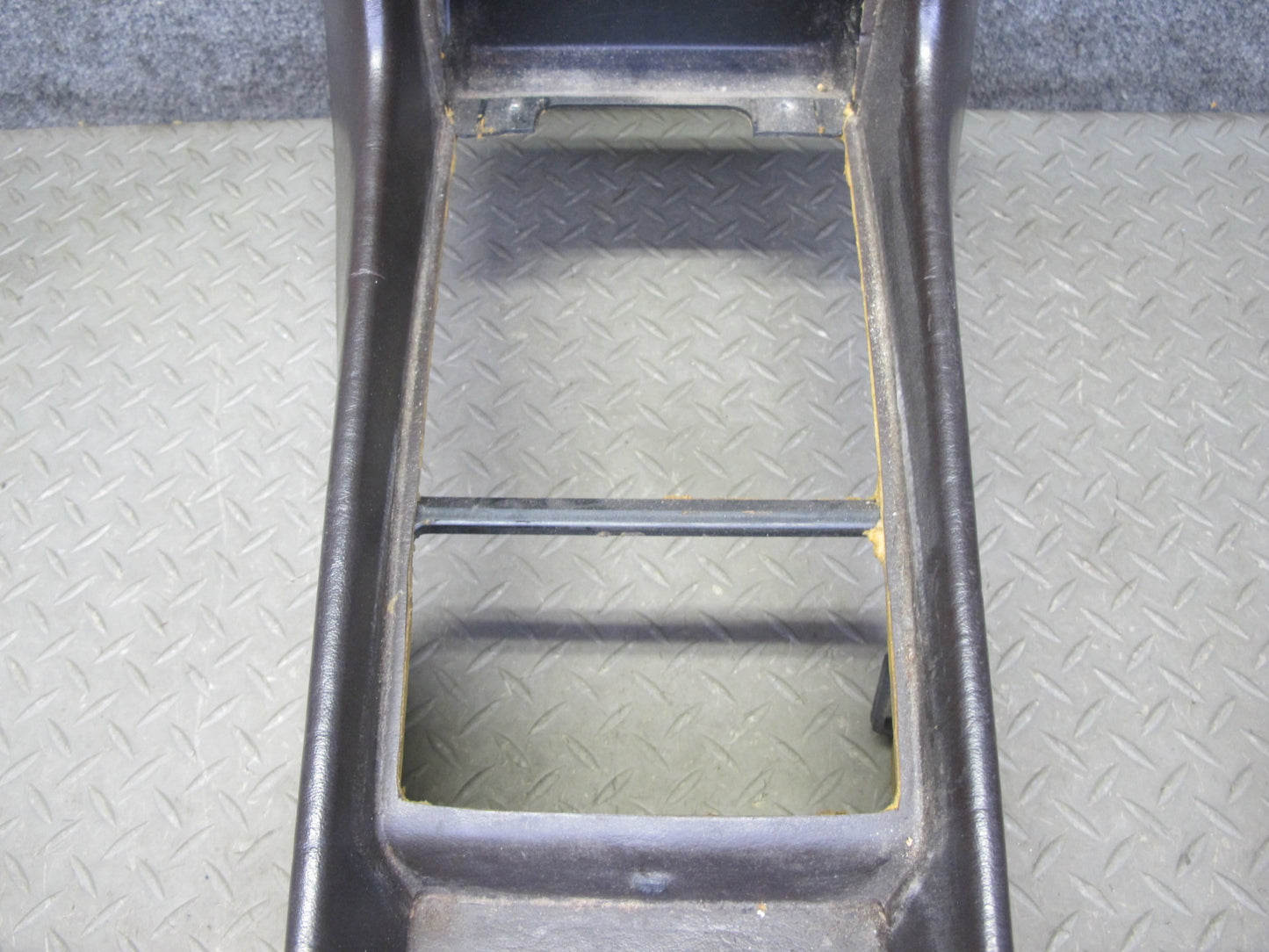 81-85 Mercedes R107 Front Center Console Trim Cover Panel Brown OEM