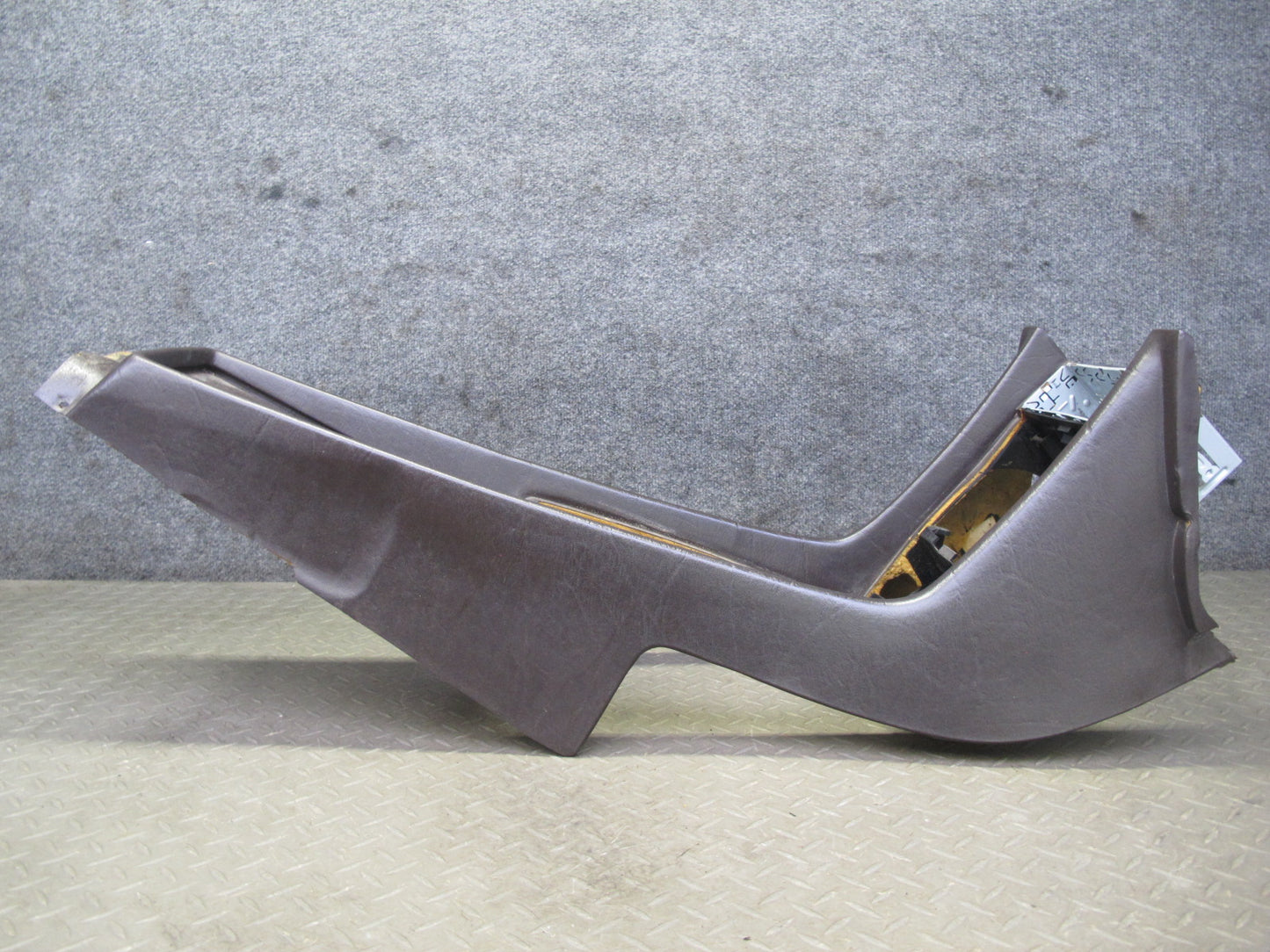 81-85 Mercedes R107 Front Center Console Trim Cover Panel Brown OEM