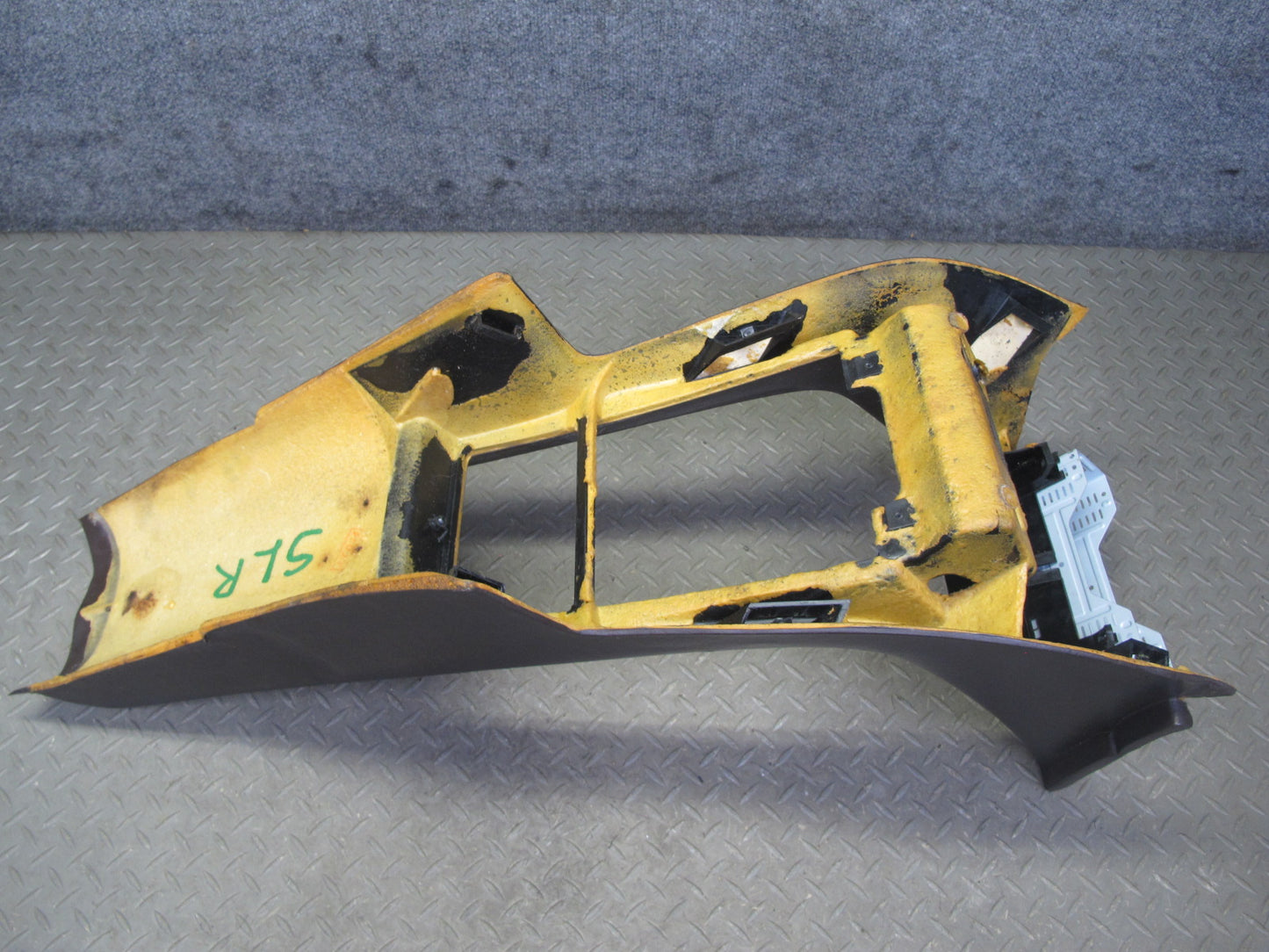 81-85 Mercedes R107 Front Center Console Trim Cover Panel Brown OEM