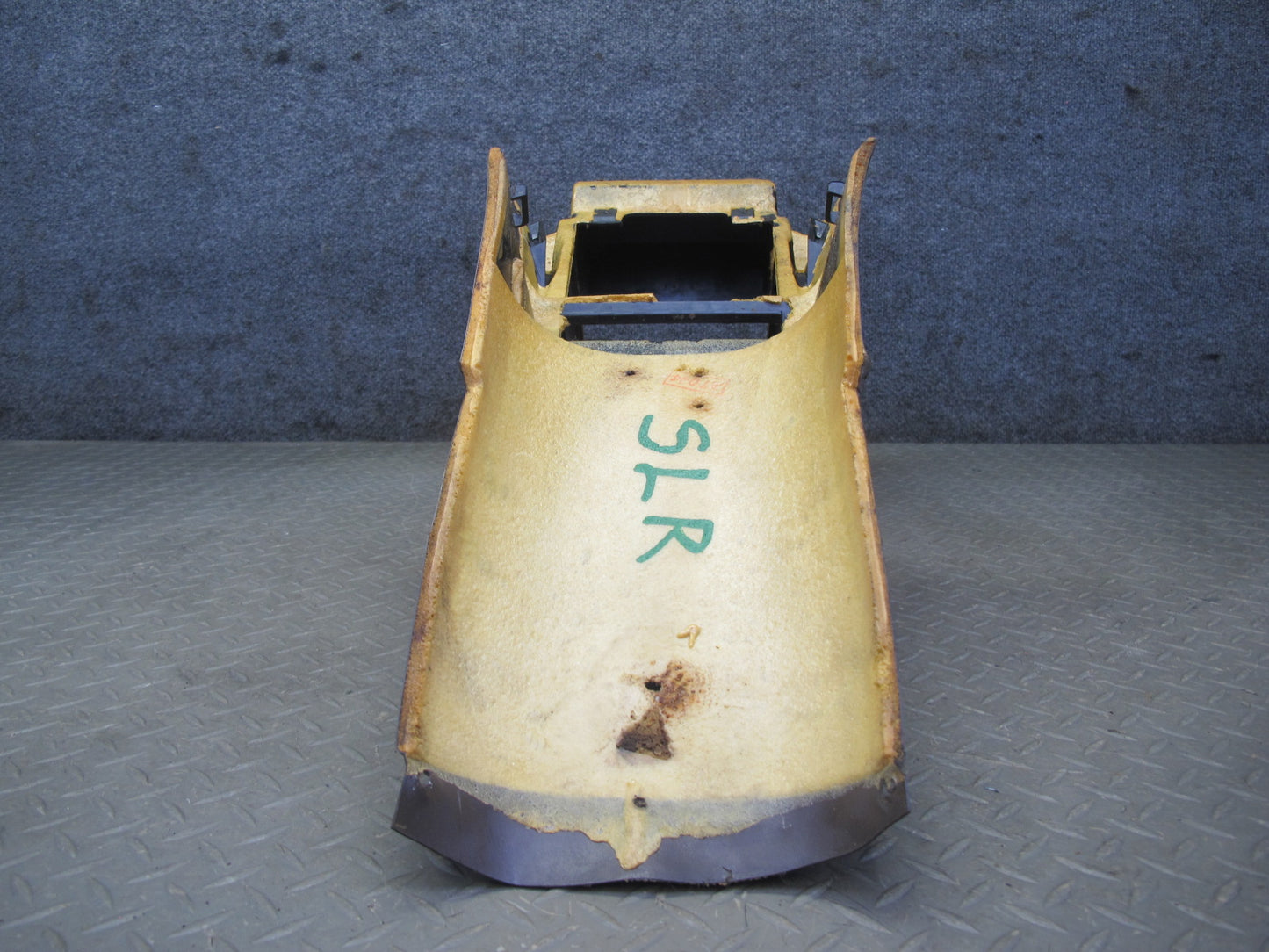 81-85 Mercedes R107 Front Center Console Trim Cover Panel Brown OEM