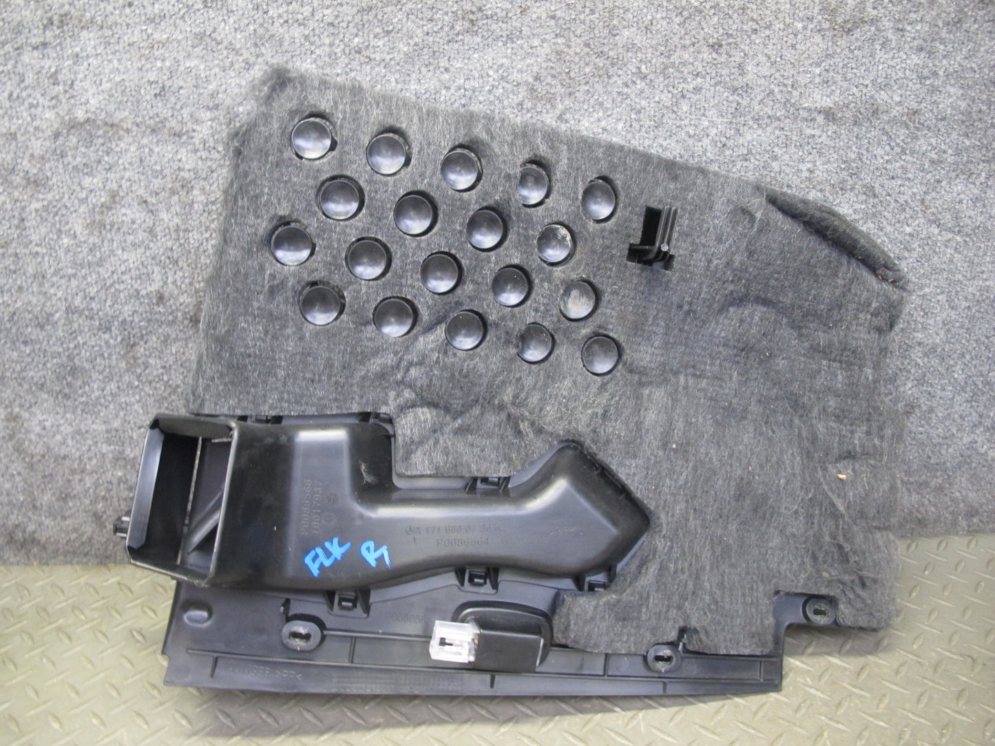 06-11 Mercedes R171 SLK55 AMG Right & Left Under Dash Lower Trim Panel Set OEM