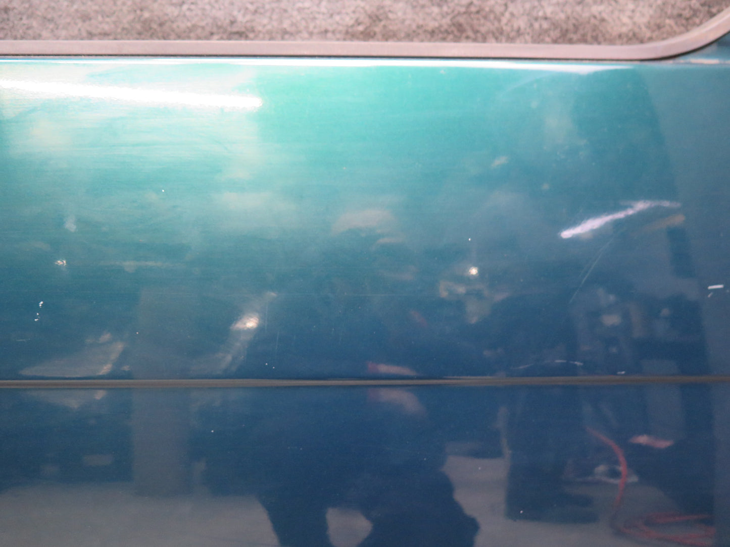 99-03 VW Eurovan T4 Front Right Door Shell Panel Green Pearl OEM