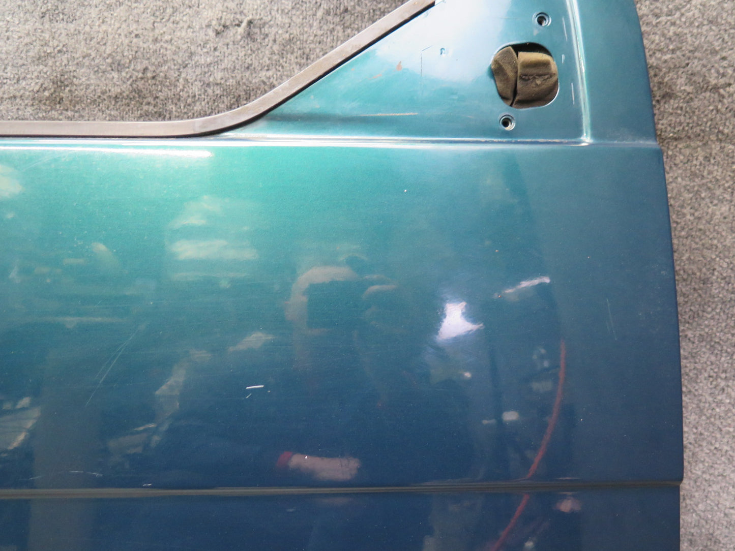 99-03 VW Eurovan T4 Front Right Door Shell Panel Green Pearl OEM