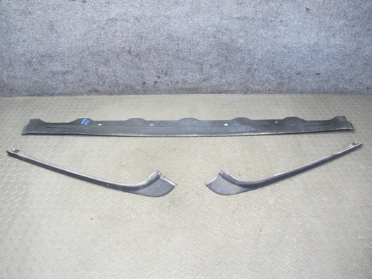 73-89 Mercedes R107 Set of 3 Rear Bumper Left Right Center Filler Molding OEM