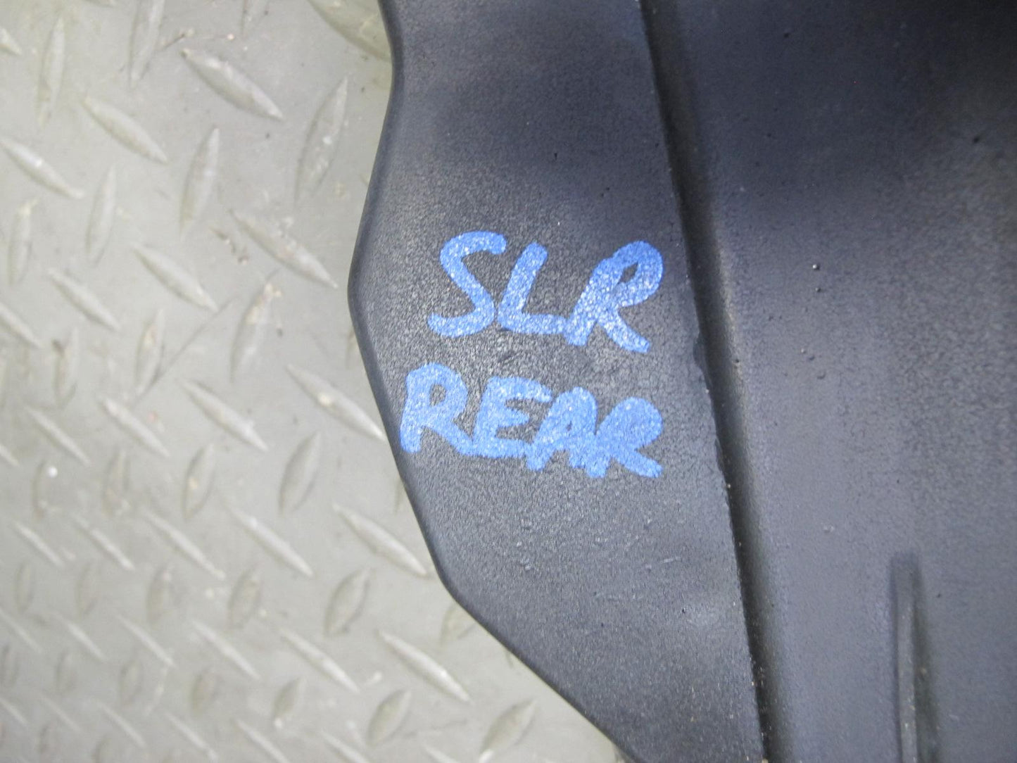 73-89 Mercedes R107 Set of 3 Rear Bumper Left Right Center Filler Molding OEM