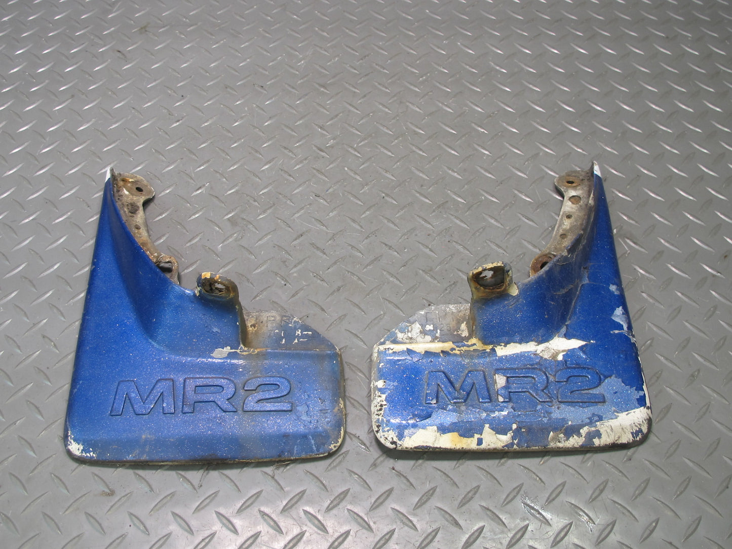 85-89 Toyota MR2 AW15 Set of 2 Rear Left & Right Splash MUD Flap Guard Blue OEM