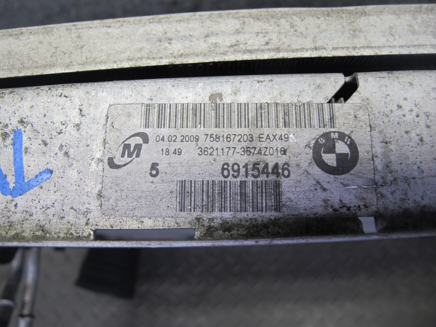 07-13 BMW E90 E93 335i N54 Engine Radiator AC Condenser Intercooler Assy 64K OEM