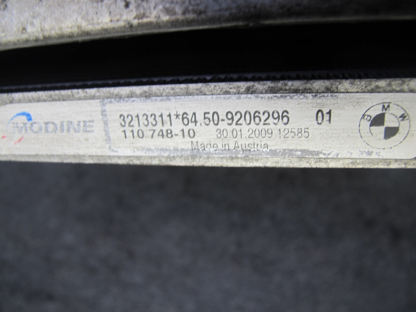 07-13 BMW E90 E93 335i N54 Engine Radiator AC Condenser Intercooler Assy 64K OEM