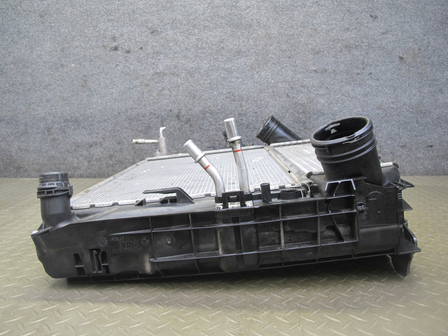 07-13 BMW E90 E93 335i N54 Engine Radiator AC Condenser Intercooler Assy 64K OEM