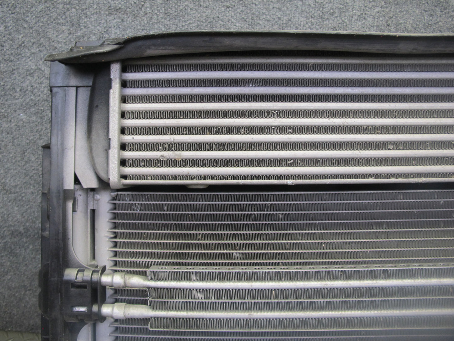 07-13 BMW E90 E93 335i N54 Engine Radiator AC Condenser Intercooler Assy 64K OEM