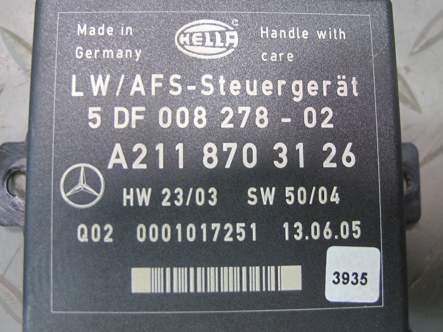 05-11 Mercedes R171 Slk-class Headlight Light Lamp Control Module 2118703126 OEM