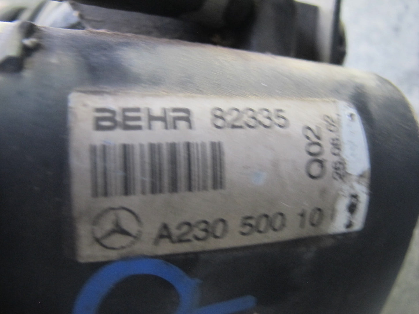 03-06 Mercedes R230 SL500 Engine Radiator Condenser w Oil Cooler OEM