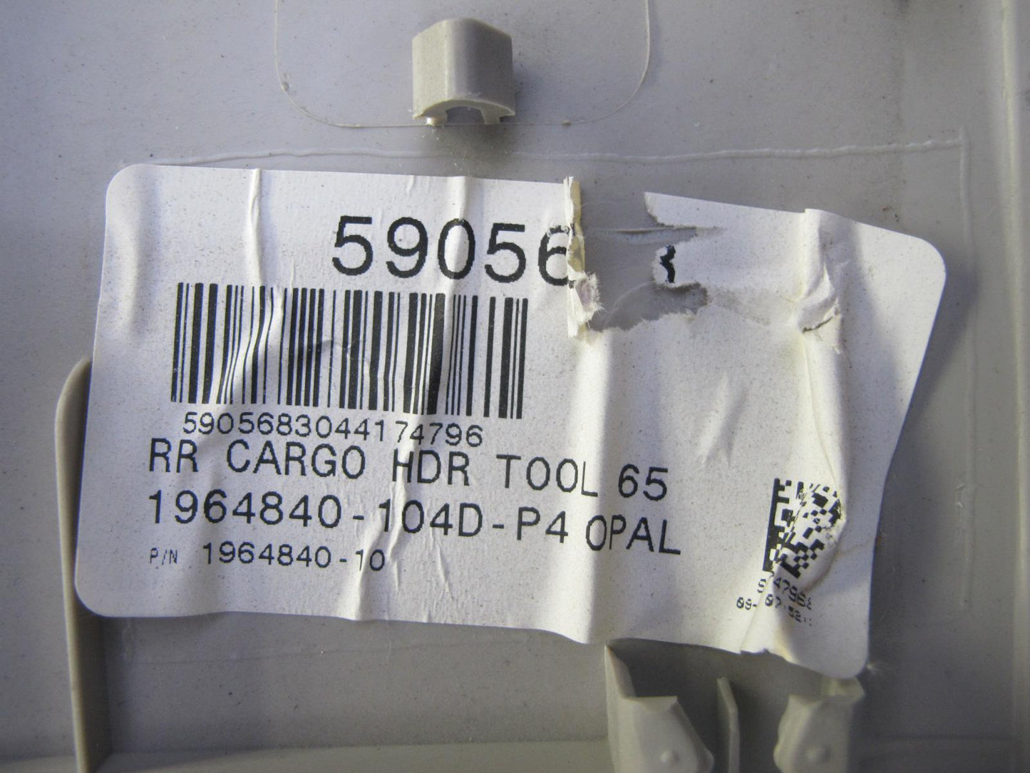 2007-2014 Cadillac Escalade Rear Trunk Cargo Trim Cover Panel 1964840