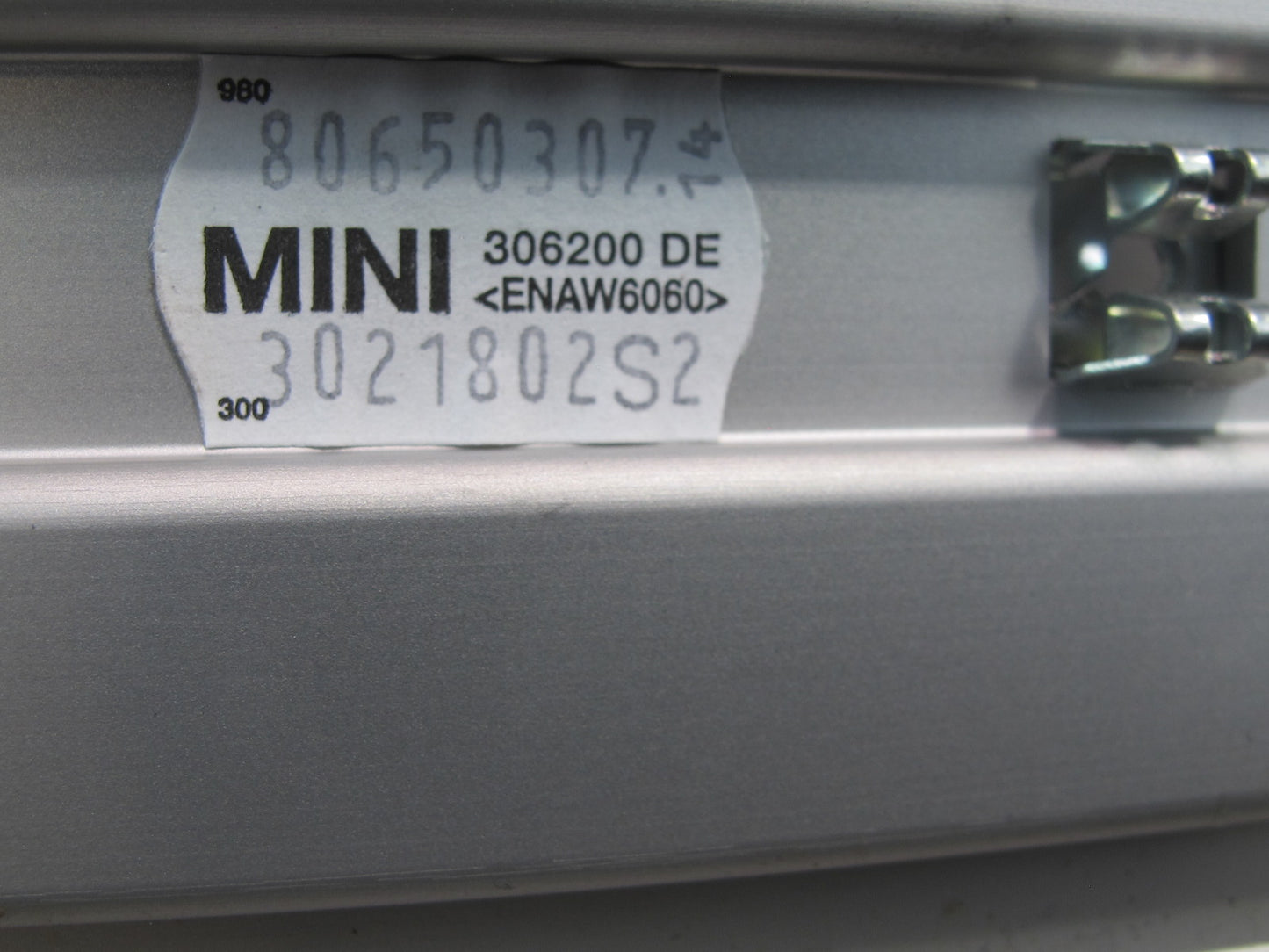 11-15 Mini S R60 Countryman Floor Center Console Rear Sliding Rail Bracket OEM