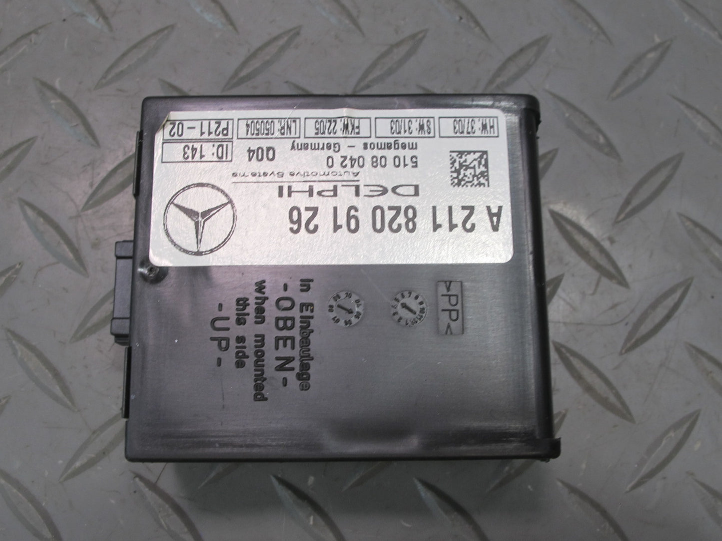 05-08 Mercedes R171 Slk-class Anti Theft Control Module 2118209126 OEM