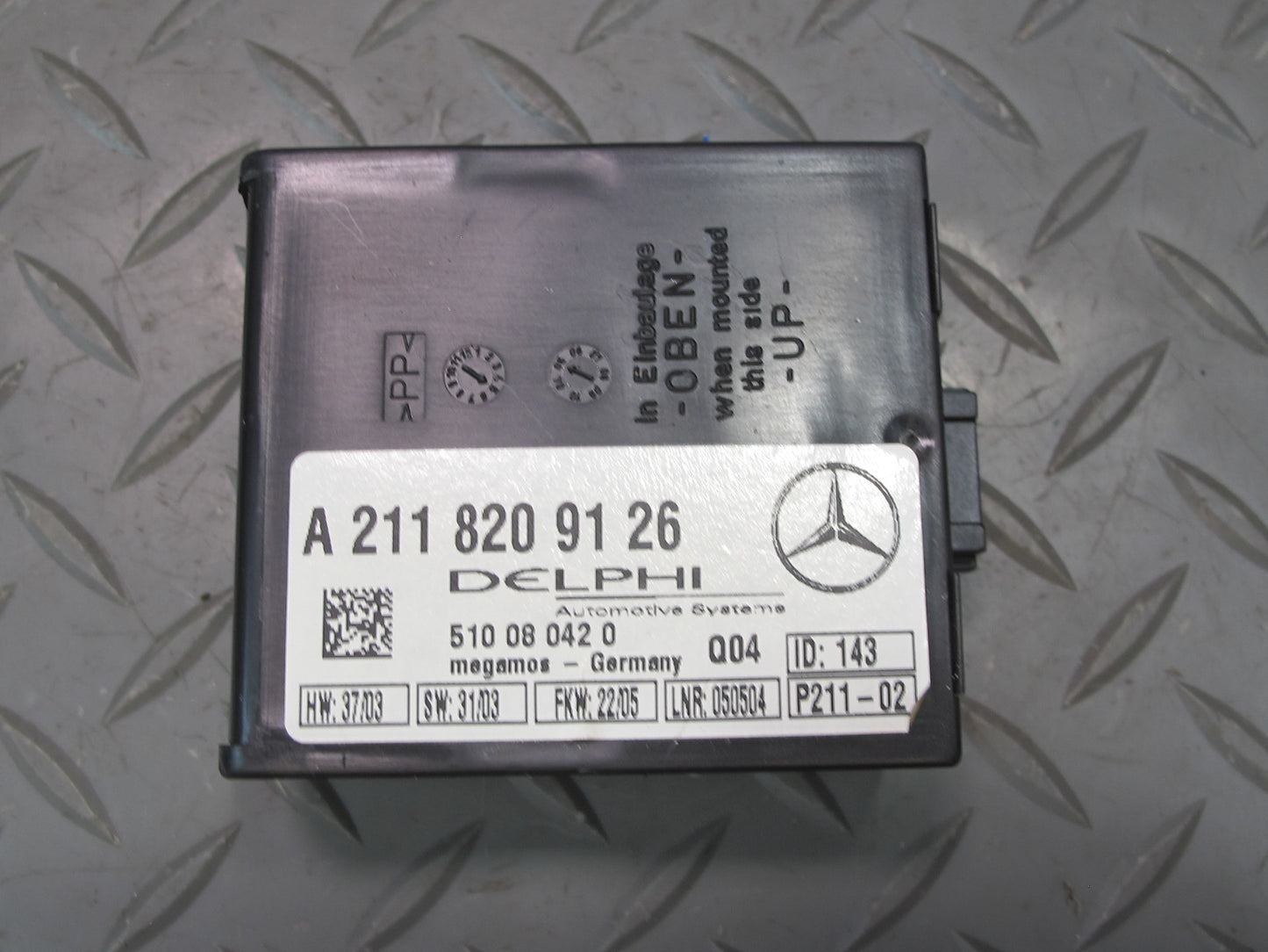 05-08 Mercedes R171 Slk-class Anti Theft Control Module 2118209126 OEM
