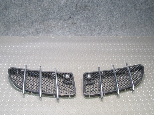 05-11 Mercedes R171 SLK55 AMG Front Left & Right Hood Air Vent Trim Grille OEM