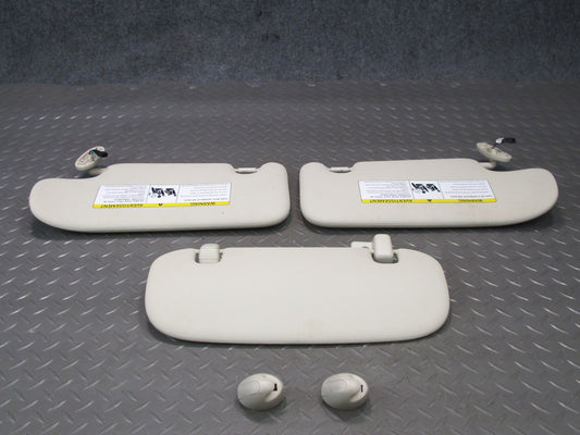 11-15 Mini Cooper S R60 R61 Countryman Set of 3 Sun Visor Light Beige OEM