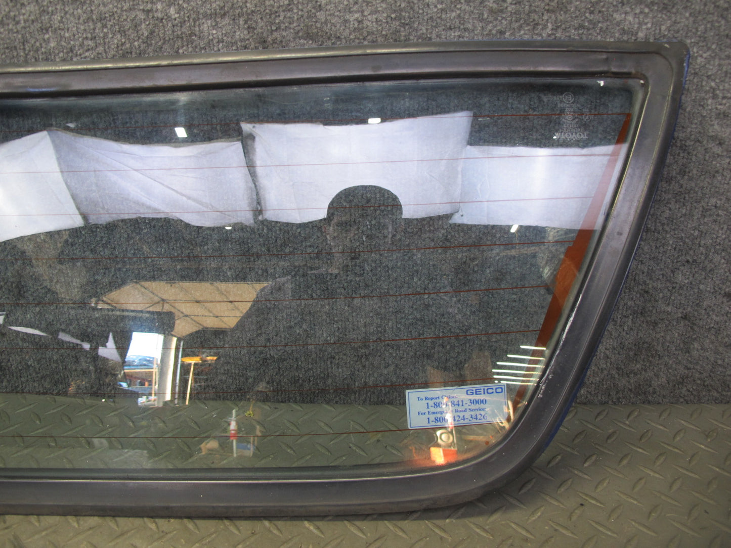 85-89 Toyota MR2 AW15 Rear Window Glass w Defrost OEM