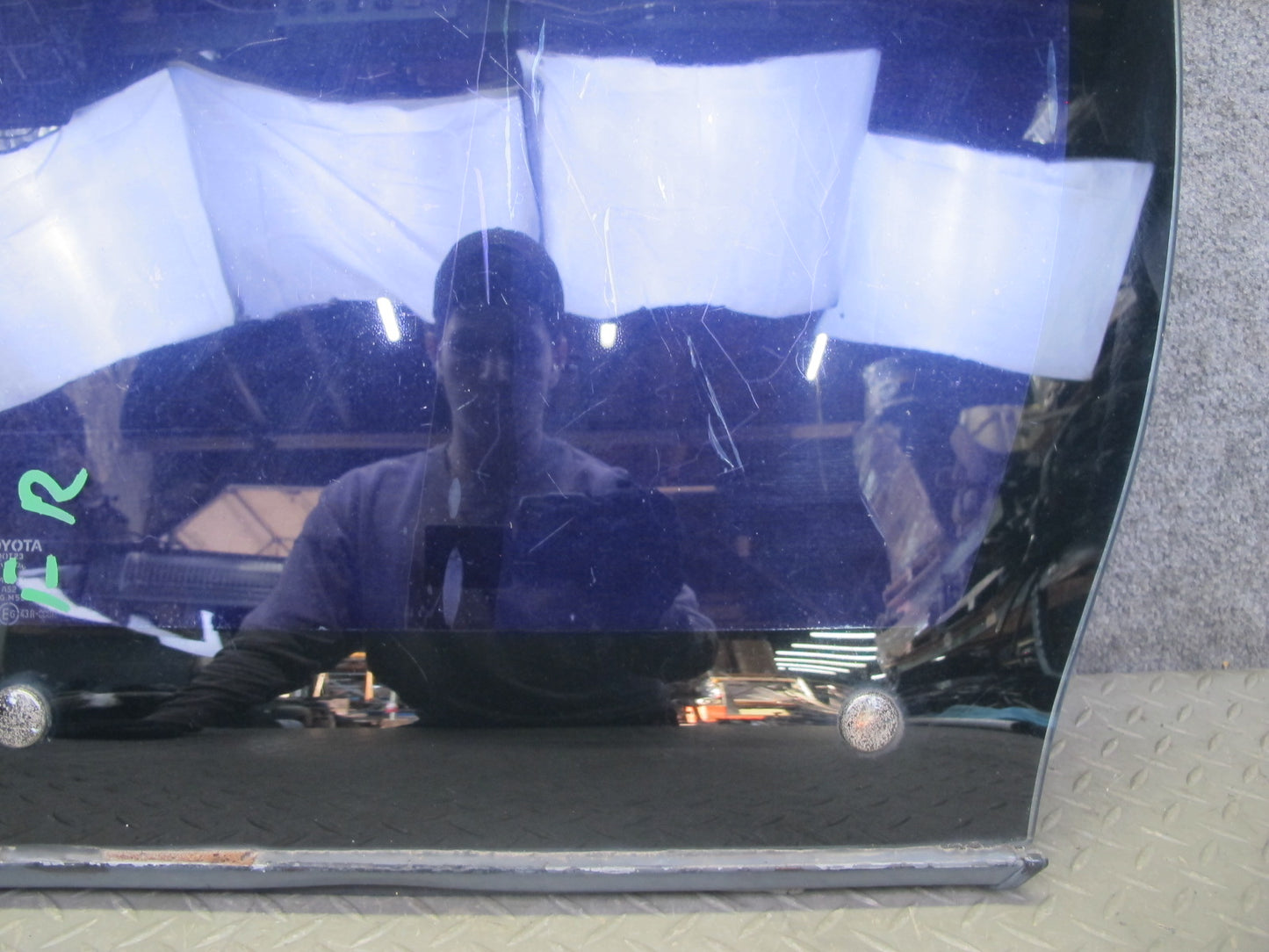 85-89 Toyota MR2 AW15 Front Right T-top Roof Glass Panel Tinted w Lock Latch OEM