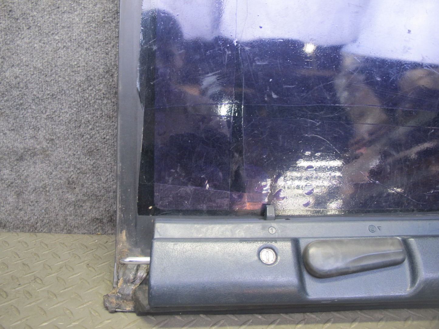 85-89 Toyota MR2 AW15 Front Left T-top Roof Glass Panel Tinted w Lock Latch OEM