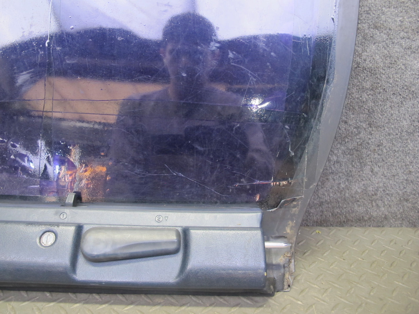 85-89 Toyota MR2 AW15 Front Left T-top Roof Glass Panel Tinted w Lock Latch OEM