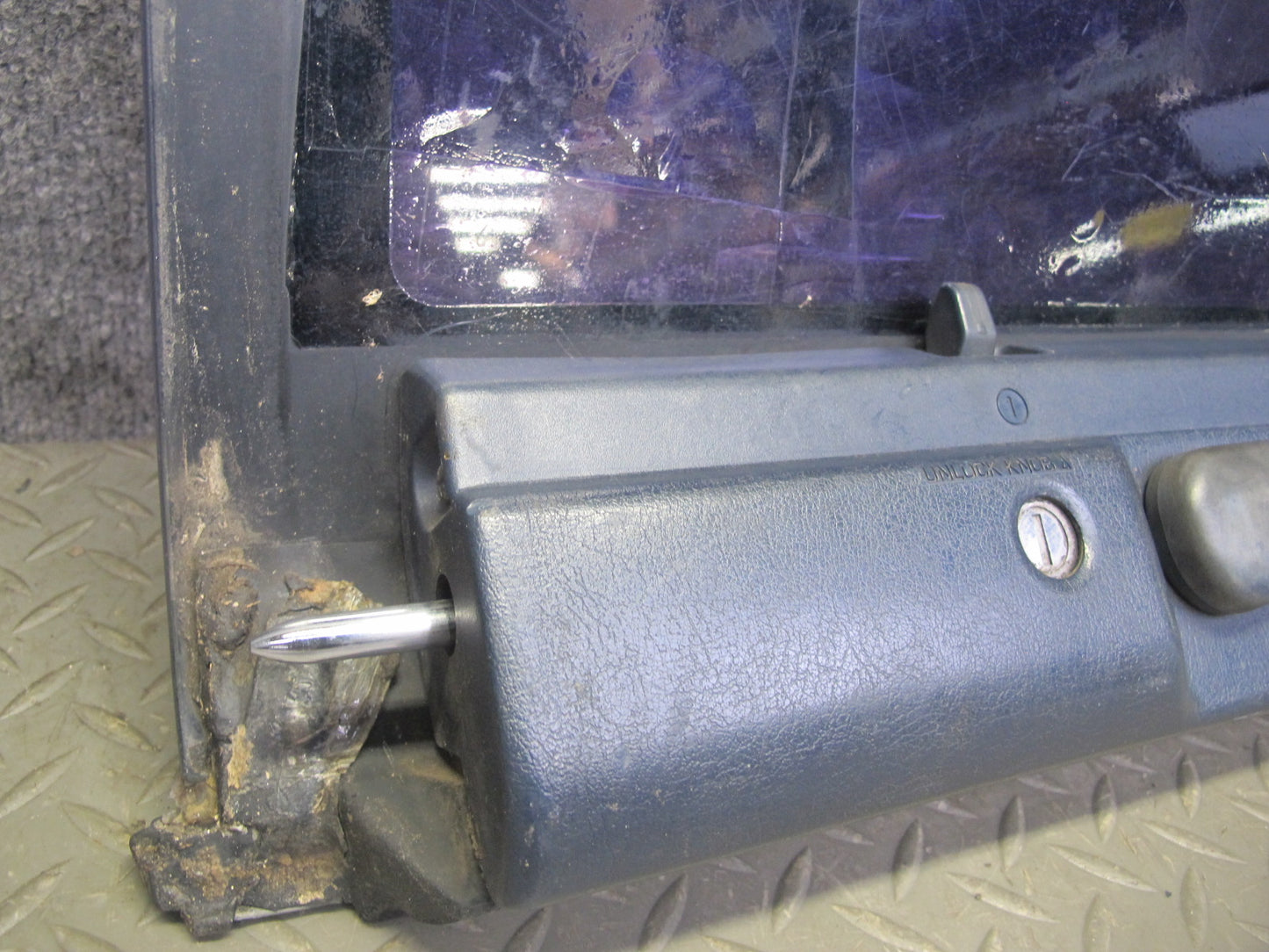 85-89 Toyota MR2 AW15 Front Left T-top Roof Glass Panel Tinted w Lock Latch OEM