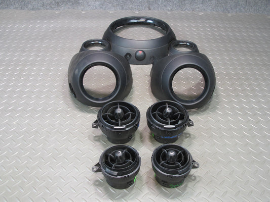 13-15 Mini Cooper S R60 R61 Dash Speedo Air Vent Trim Bezel Cover Panel Set OEM